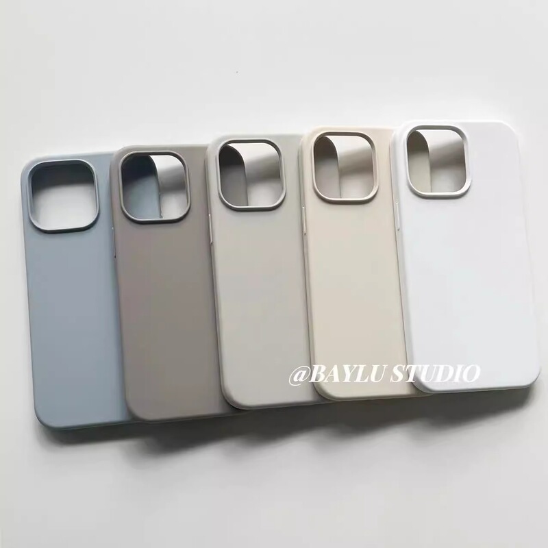 Antique White 17Air Blogger Ins Style Light Gray Soft Liquid Silicone Case for 13 Mini, Compatible with 11, iPhone 14, iPhone 12 Protective Case, Anti-Drop, Full Edge Coverage, 15, 16 Pro Max