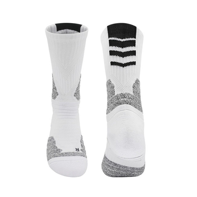 NBA professional elite sports basketball socks men's beauty practical training thickened towel bottom mid -long cylinder Elite socks