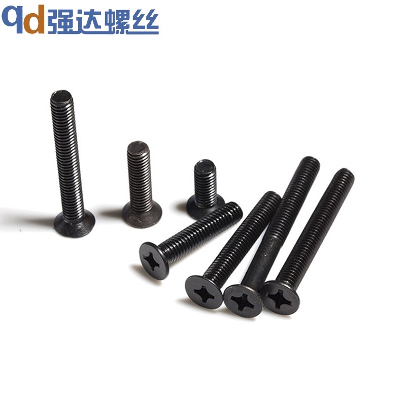 M5M6 Cross Flat Head Screws Blackened Countersunk Head Screws M5M6*8 10 12 16 20 25 30-60