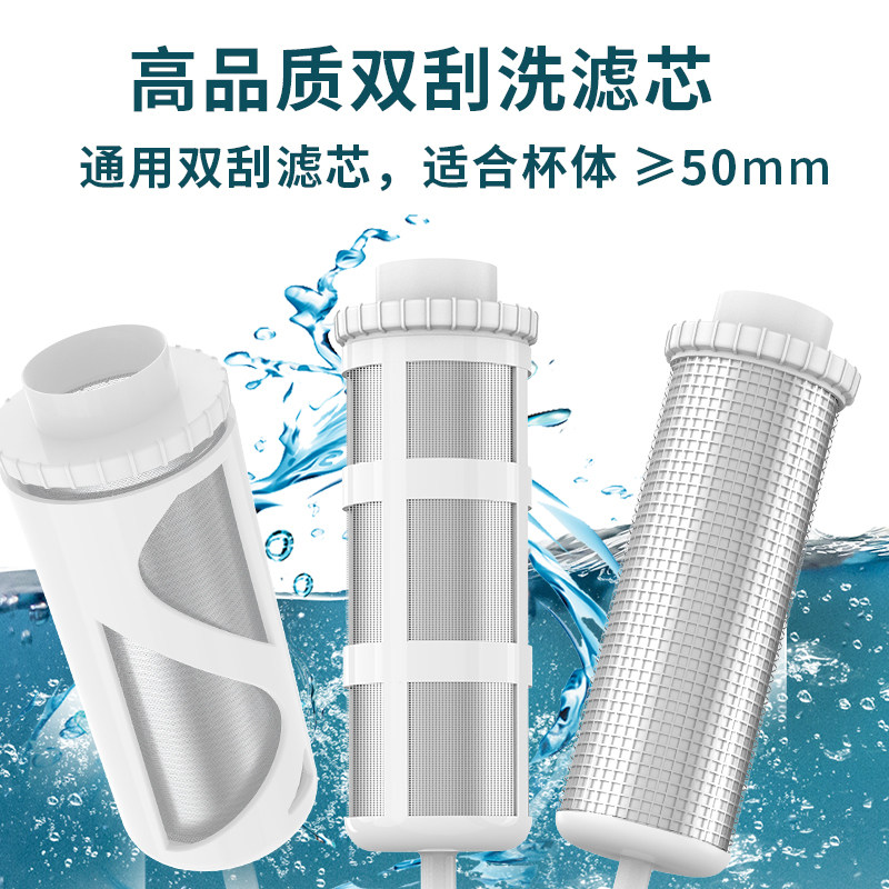 Pre-filter original double scraping filter element - high efficiency filtration double scraping inner scraping filter outer scraping filter bottle