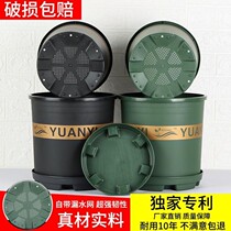 Xinjiang Plastic Flower Pot Gallon Basin Large Number Thickened Balcony With Tray Multi Broccoli Green Loo Potted Plant