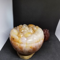 Huanglong jade gold and jade cornucopia ornaments