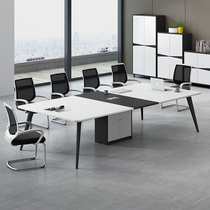 Chengdu Rectangular Meeting Table Long Table Office Furniture Brief Modern Negotiation Table And Chairs Combination Big Small Meeting Table