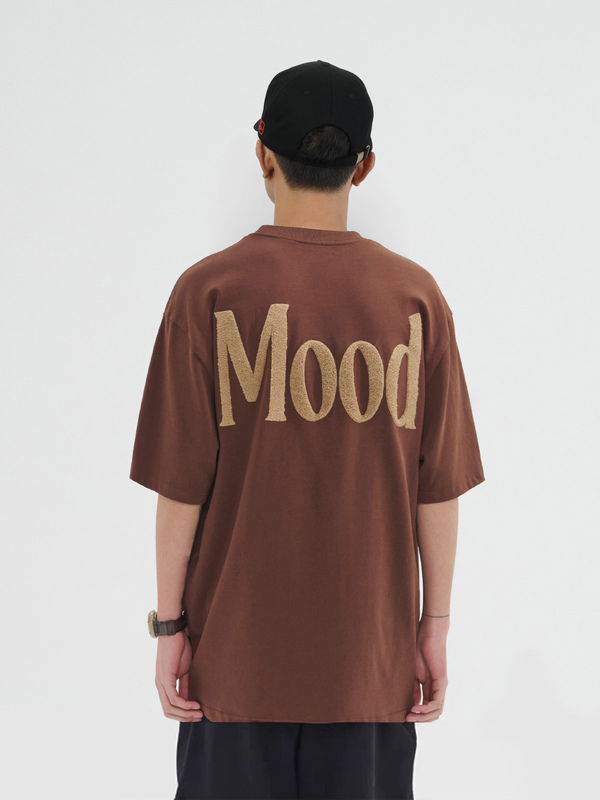Cp Mood Letter Embroidered Short-Sleeve T-Shirt for Men and Women, National Trend, Summer Loose Fit, Couple's Round Neck American Hip-Hop Top Cp Mood Letter Embroidered Short-Sleeve T-Shirt for Men and Women, National Trend, Summer Loose Fit, Couple's Round Neck American Hip-Hop Top