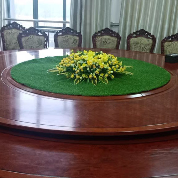 High-quality Round Table Round Table Round Roll Roll Place Simulation Lawn Conference Table Green Decoration