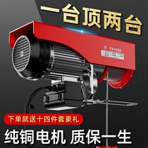 Miniature electric hoist 220v Home small hanger lifter winch 1 0 5 ton hoist lift crane