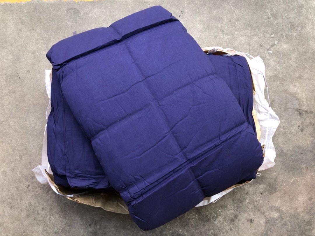 Genuine new sea blue cotton quilted by hot melt cotton quilted by sub-single student military training dorm for winter sleep warm genuine products-Taobao
