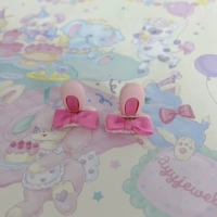 Темно -розовый кролик (одна пара)