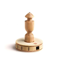 High-end Elementary School Aged Fitness Equipment Single Head Double Head Hollow Bamboo Pure Artisanal Bamboo Wood With Loud Bamboo Matching Shake Rod