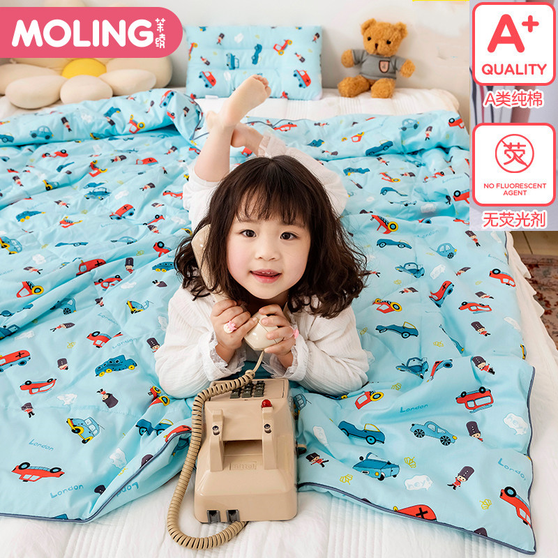 Children cool quilted by pure cotton nursery school baby afternoon nap small quilt baby summer cool quilt washable summer quilted by thin section