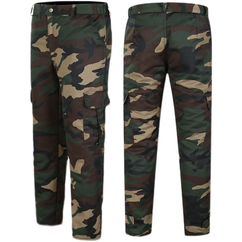 Утепленные камуфляжные штаны