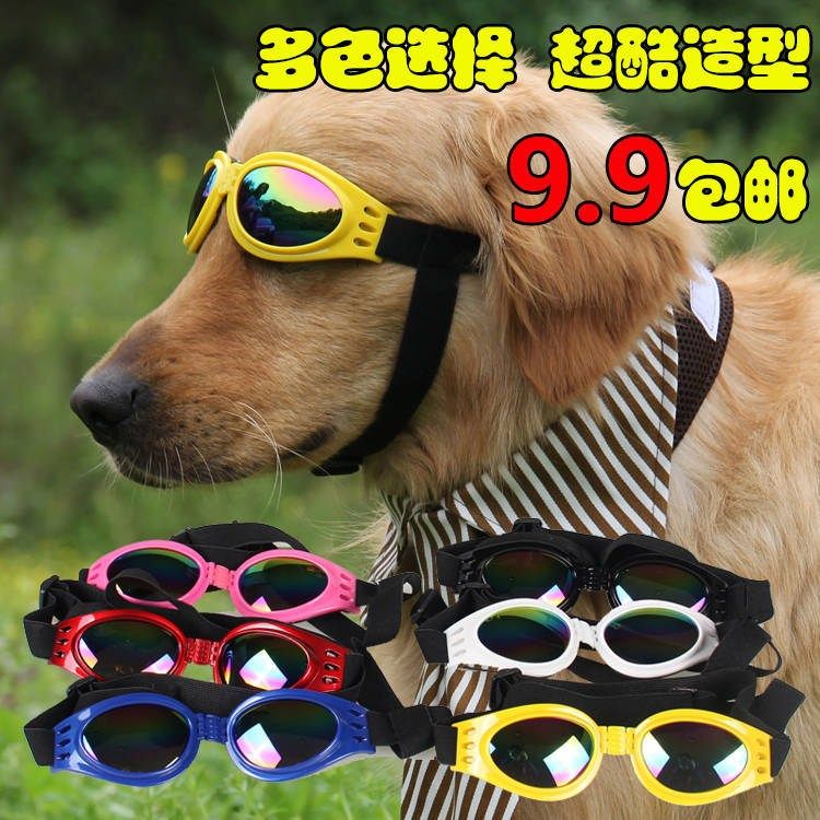 Pooch Sunglasses Dog Glasses Sunglasses Goggles Size Versatile Adjustable Golden Hair Samo Pet Supplies