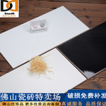 Foshan tiles 300x600 pure black and white porcelain bright matte kitchen toilet restaurant wall tile tile
