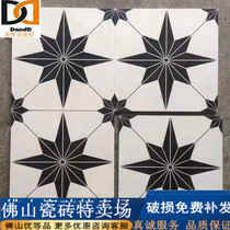 Bricks Nordic black and white small tiles 300x300 kitchen bathroom balcony wall tiles non-slip floor tiles tiles