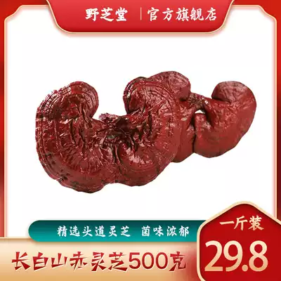 Changbai Mountain Ganoderma lucidum selection Big Head whole tree chizhi wild Zhitang boiled water wine making tea 500 grams