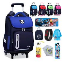 Primary School Boy Tie Bag Boy 3-5-6 Grade Child Girls Six Climbing Stairs Detachable Backpack Durable
