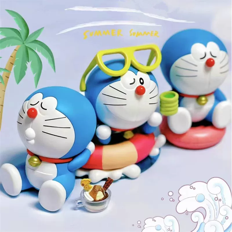 Настоящий Doraemon Пауза слепая коробка domácий трендовый фи г фигура милая автомобильная подвеска подарок