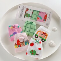 Mimo brand five - bar boxed childrens underwear quadpants girl cartoon flat pants 12 months A class