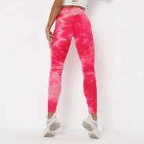 New European and American autumn naked yoga pants pure color speed dry high waist elastic tight boss sports trousers