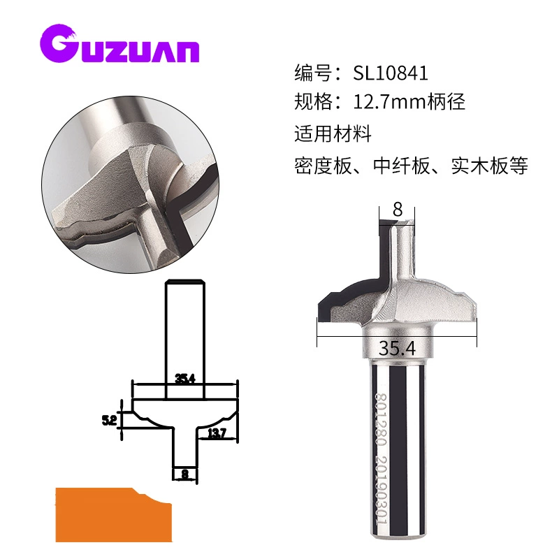 Kim Cương Chắc Chắn Dao Cắt Tủ Cửa Bảng Edge Cắt Bước Nhỏ Tròn Cạnh Dao Chamfering Cắt Dụng Cụ Làm Rau Cau mũi cắt cnc mũi cnc gỗ Dao CNC