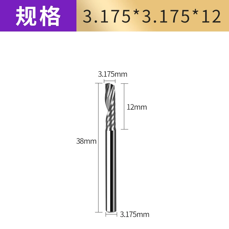 Máy cắt mẫu quần áo xẻ rãnh một cạnh phay khoan đặc Jingwei Aike Oko Runjin Máy cắt mẫu PVC dao phay cán dao tiện cnc dao máy tiện Dao CNC