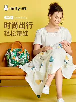 Mummy bag summer small bag new large capacity lightweight cross bag out mother and baby bag multi-function portable shoulder back bag