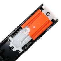 Cabinet Press-Type Press-Bounce Slide Rail Handle Three-section Track Free Drawer Rail Wardrobe) Drawer