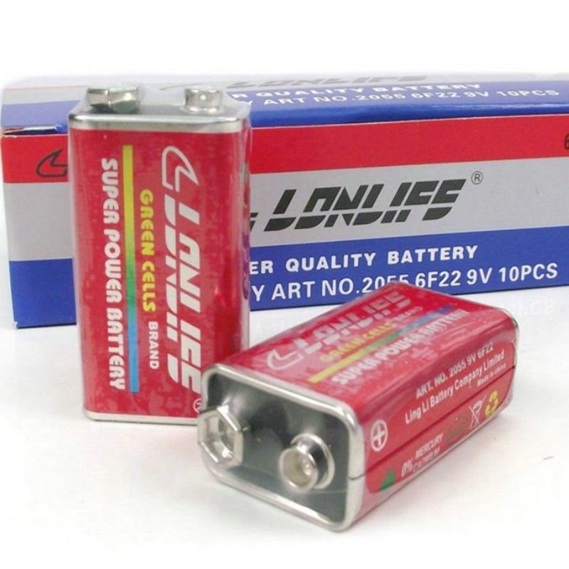 9V battery square battery 6F22 9V toy remote control battery Million battery Wireless microphone