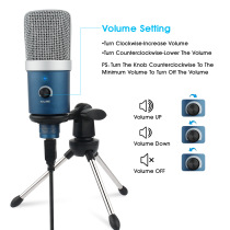 Live broadcast condenser microphone usb microphone computer recording equipment multi-software compatible microphone karaoke noise reduction microphone