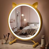 Настольное светодиодное зеркало для макияжа настольное зеркало для большой спальни с подсветкой туалетный столик для знаменитостей в Интернете студенческое общежитие умное зеркало для красоты