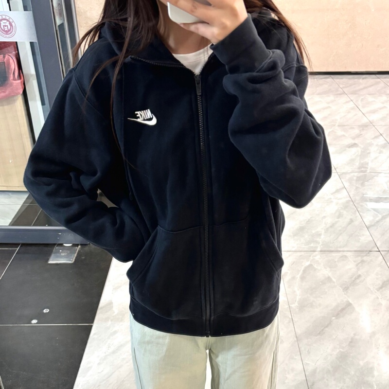 Nike 2025 Winter New Product Men's and Women's Fashionable Casual Sports Knitted Warm Fleece-Lined Hooded Jacket Bv2646 Nike 2025 Winter New Product Men's and Women's Fashionable Casual Sports Knitted Warm Fleece-Lined Hooded Jacket Bv2646