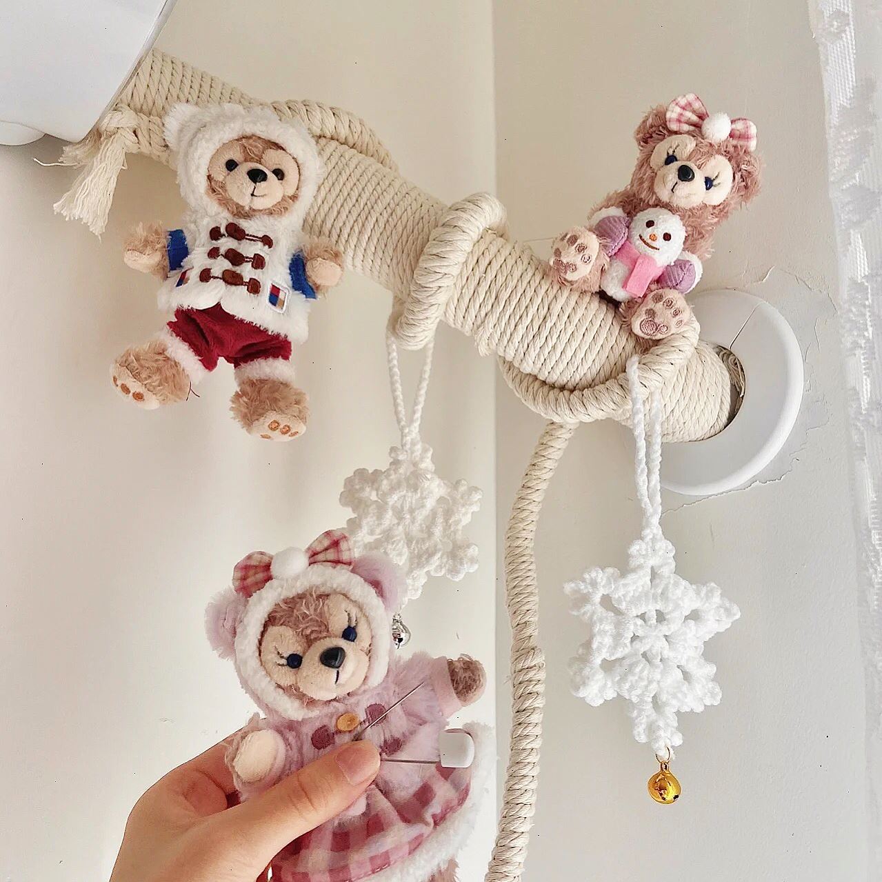 Hemp rope decoration water pipe air-conditioning pipe wrapping pipeline to block light luxury beautification gas heating pipe cover ugly artifact