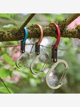 American d type climbing buckle key quick hanging buckle multifunction line Mountain buckle outdoor backpack hook climbing equipment Climbing Equipment God