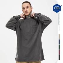 FG Men's ) Autumn retro wash tend all-match solid color bott