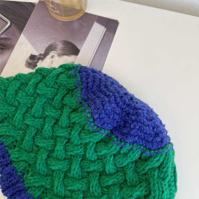 Сплайсированная цветная шляпа шляпа Детская осень и зима 