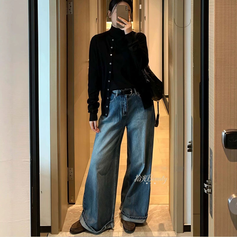 Alexander Wang Letter Embroidery Knit Cardigan Women's Buttoned Long-Sleeve Jacket Trendy Alexander Wang Letter Embroidery Knit Cardigan Women's Buttoned Long-Sleeve Jacket Trendy