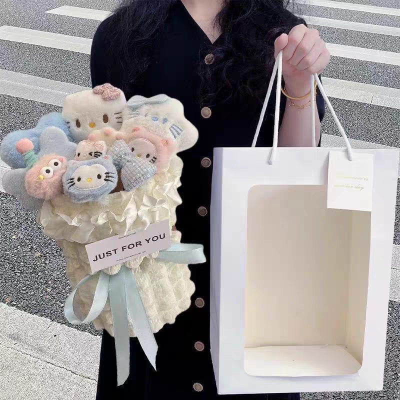 Birthday Gift Kitty Cat Finished Cartoon Doll Bouquet Practical Cute Girly Gift for Girlfriend or Best Friend Birthday Gift Kitty Cat Finished Cartoon Doll Bouquet Practical Cute Girly Gift for Girlfriend or Best Friend