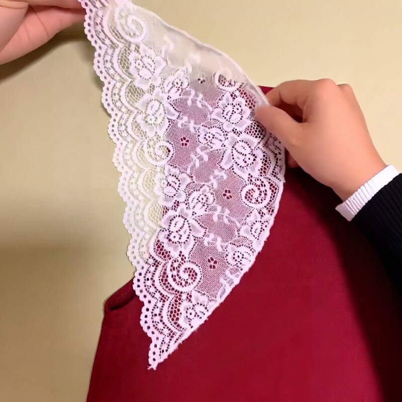 Sleeveless Arm-Covering Lace Fake Sleeves with Lace Trim Semi-Finished Product Decorative Sleeve Cuffs