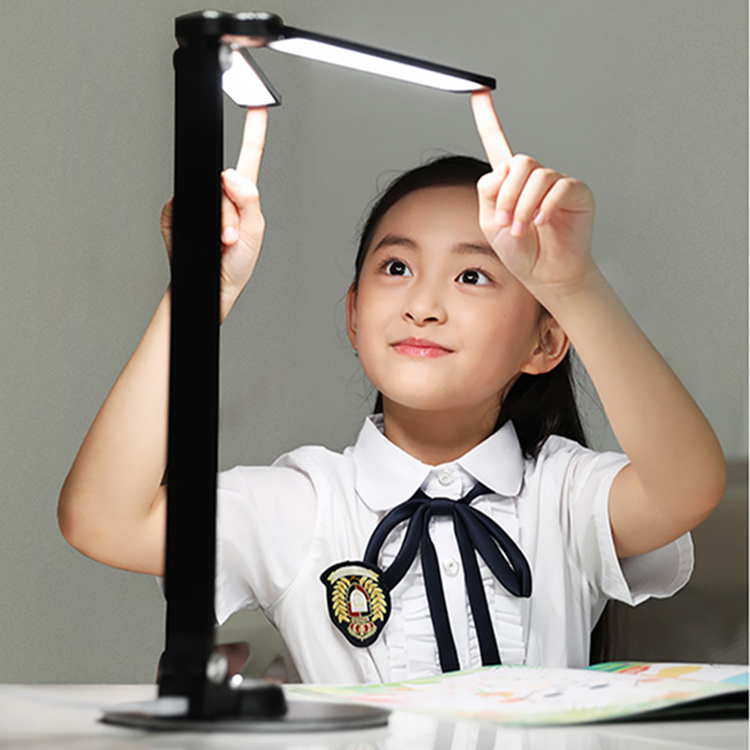LED desk lamp eye protection lamp students learn to read and write desk dormitory bedroom bedside lamp charging plug-in double head