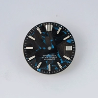 Черный и синий B Серебряный гвоздь синий светящий