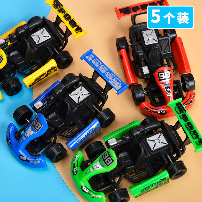 Back Force Cardin Car Children's Puzzle Toy Equation Mini Car Model Student Gift Kindergarten Prize