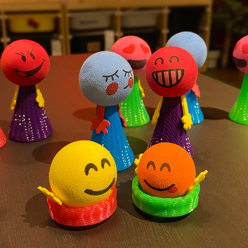 Bounce villain, jump, decompress, jump, jump, luminous elf, kindergarten prize, boy and girl gift, children's toys