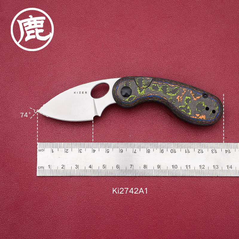 Kizer Microbe Outdoor Camping Tool M390 Steel Multi-Purpose Portable Folding Knife Ki2742A