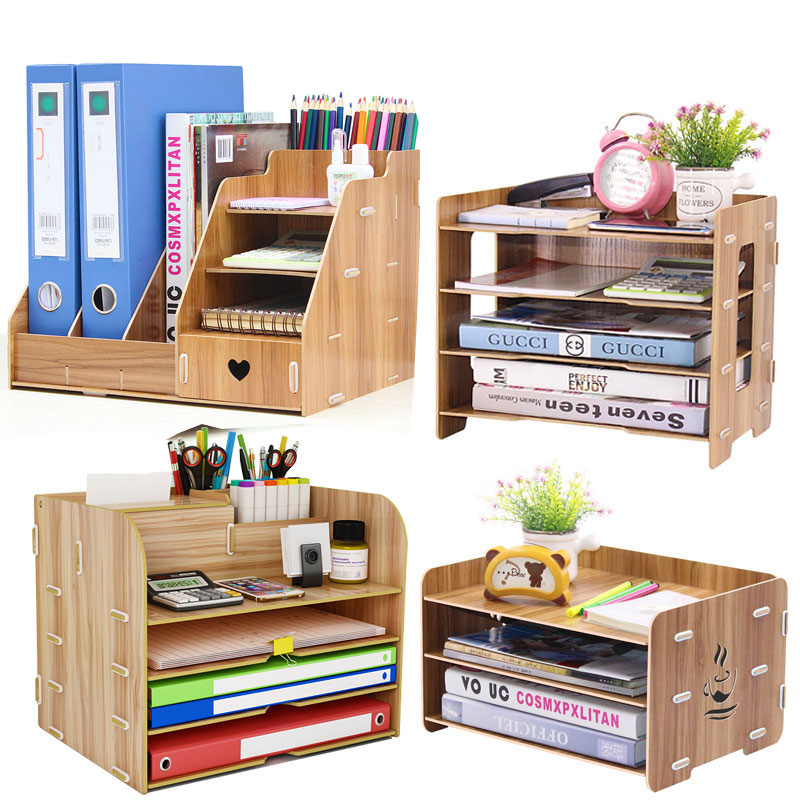 Multilayer office Desktop folder accommodating box Divine Instrumental Stationery Supplies A4 Paper Table Multifunction Shelve