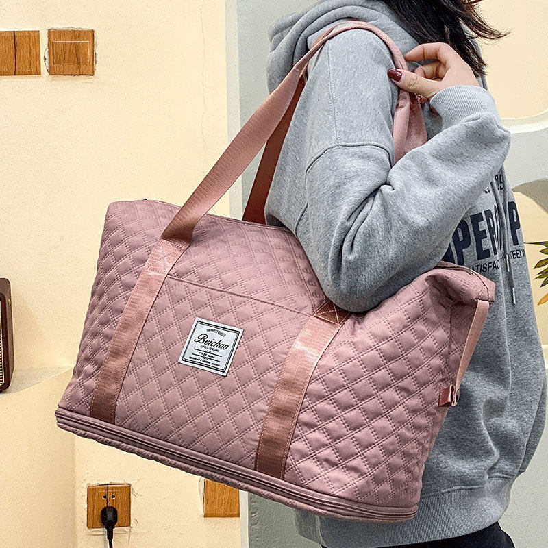 Large-capacity hand-held travel bag for short-distance travel for pregnant women waiting for delivery storage bag lightweight travel set trolley luggage bag