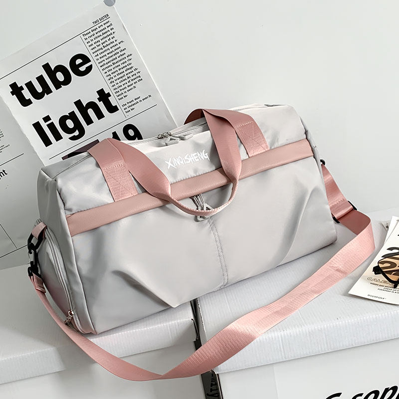 Travel Bag Woman Large Capacity Short Distance Small Light Luggage Bag Dry Wet Separation Fitness Bag Sports Training Handbag