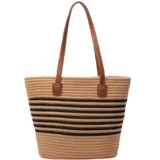 Соломенная вместительная и большая сумка через плечо, корзина, пляжная сумка на одно плечо