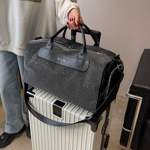 Вместительная и большая сумка для путешествий для выхода на улицу, модная багажная сумка через плечо, ткань оксфорд