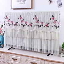 TV cover dust cover 32 42 52 55 60 inch LCD TV set hanging curved TV cover cloth decoration