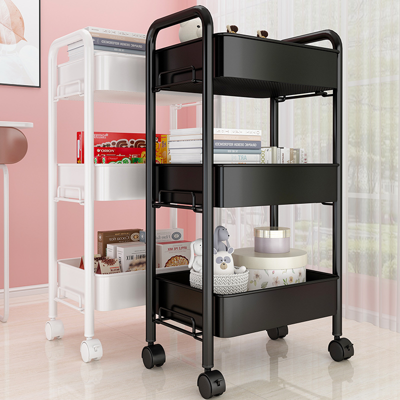 Mobile little stroller shelving floor bedroom baby multilayer bathroom Kitchen Nip Zero Food Storage Containing Deck Shelf